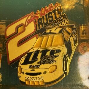 Vintage 1998 Rusty Wallace #2 Miller Lite Collectors Pin NASCAR